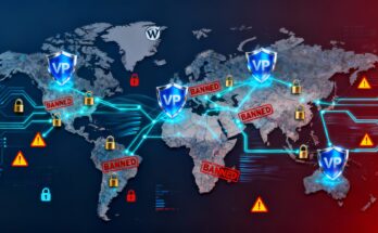 VPN map illustrating countries where VPNs are banned.