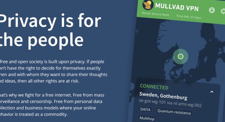 Mullvad VPN privacy is for people